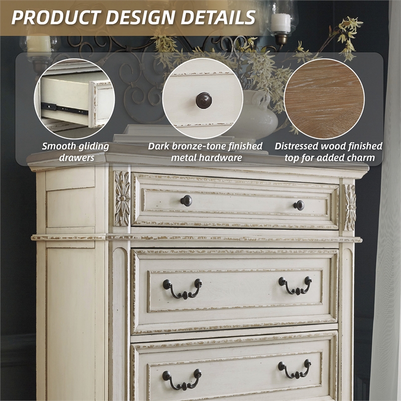 Signature Design by Ashley Realyn 5 Drawer 40