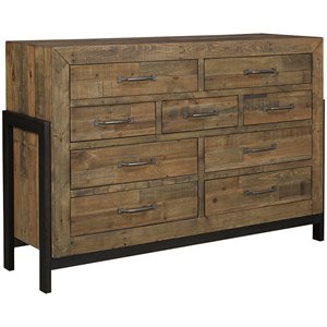 ashley furniture sommerford 9 drawer dresser in light grayish brown