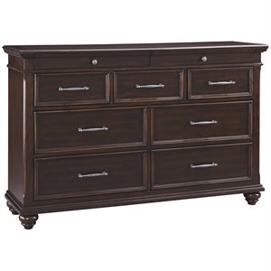 ashley furniture brynhurst 9 drawer dresser in dark brown