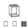 Ashley Furniture Wadeworth 3 Piece Coffee Table Set in Dark Metallic and Black