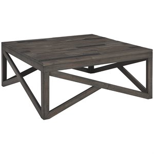 ashley furniture haroflyn square coffee table in rustic gray