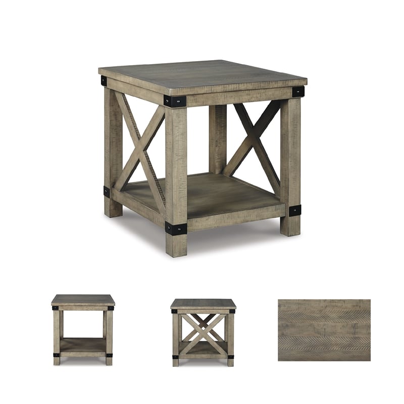 Signature Design by Ashley Aldwin End Table in Gray