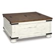 Signature Design by Ashley Wystfield Storage Coffee Table in Vintage White