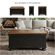 Ashley Furniture Valebeck Engineered Wood Lift-Top Coffee Table in Black/Brown
