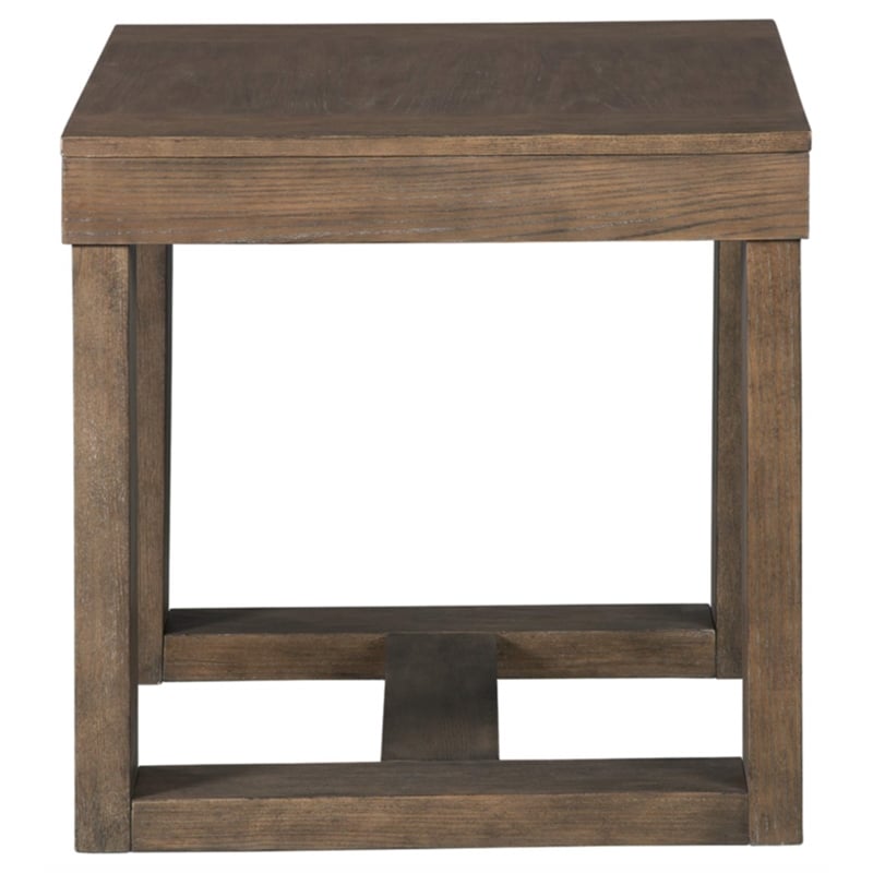 Signature Design by Ashley Cariton Square End Table in Grayish Brown