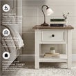 Signature Design by Ashley Bolanburg 1 Drawer End Table in Antique White