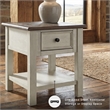 Signature Design by Ashley Bolanburg 1 Drawer End Table in Antique White