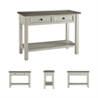 Ashley Bolanburg Engineered Wood 2-Drawer Console Table in Antique White
