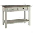 Ashley Bolanburg Engineered Wood 2-Drawer Console Table in Antique White