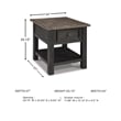 Signature Design by Ashley Tyler Creek 1 Drawer End Table in Grayish Brown