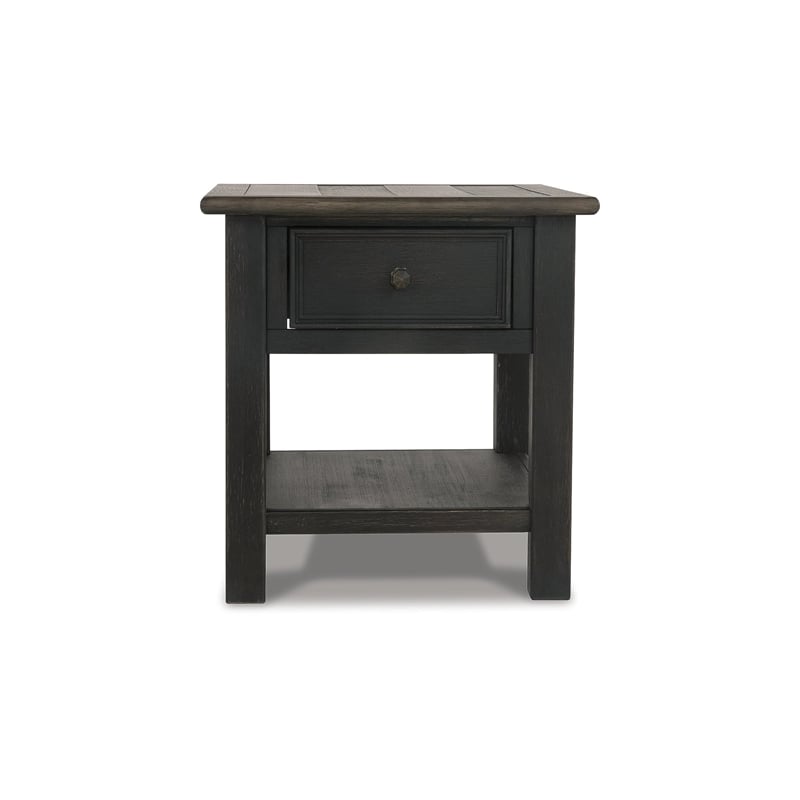 Signature Design by Ashley Tyler Creek 1 Drawer End Table in Grayish Brown
