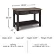 Signature Design by Ashley Tyler Creek 2 Drawer Console Table in Grayish Brown