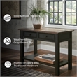 Signature Design by Ashley Tyler Creek 2 Drawer Console Table in Grayish Brown