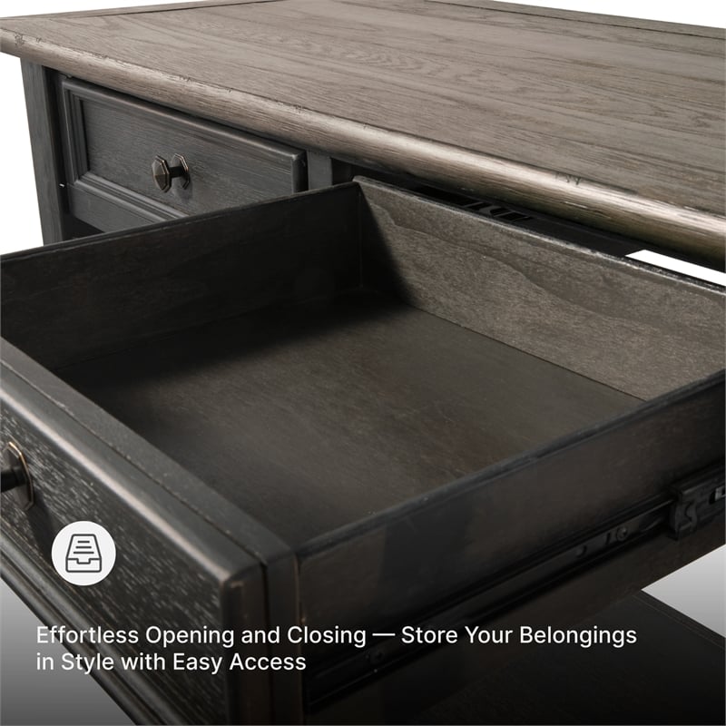 Signature Design by Ashley Tyler Creek 2 Drawer Console Table in Grayish Brown