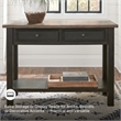 Signature Design by Ashley Tyler Creek 2 Drawer Console Table in Grayish Brown