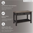 Signature Design by Ashley Tyler Creek 2 Drawer Console Table in Grayish Brown
