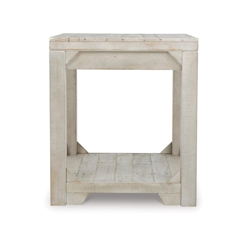 Signature Design by Ashley Fregine End Table in Whitewash