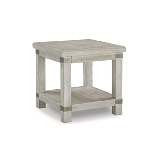Signature Design by Ashley Carynhurst End Table in Whitewash and Gray