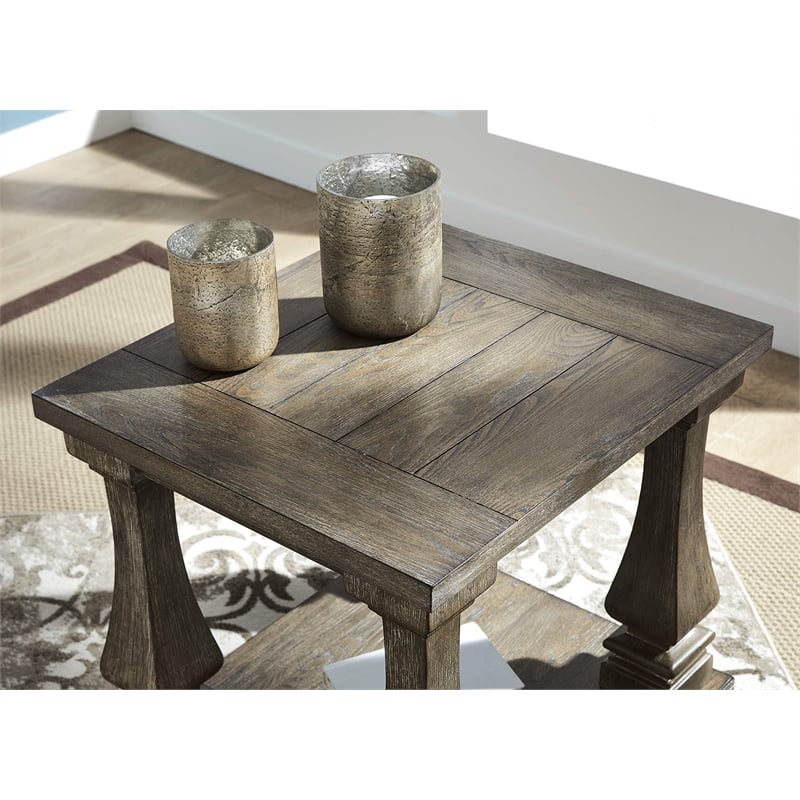 Signature Design by Ashley Johnelle End Table in Gray