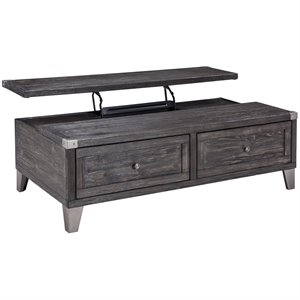 ashley furniture todoe lift top coffee table in dark gray