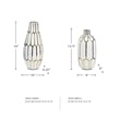 Ashley Mohsen 2 Piece Ceramic Vase Set in Gold and White