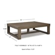 Ashley Furniture Cariton Contemporary Coffee Table in Grayish Brown
