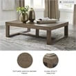 Ashley Furniture Cariton Contemporary Coffee Table in Grayish Brown