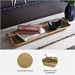 Signature Design by Ashley Posy Aluminum Serving Tray in Gold