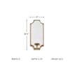 Ashley Dumi Metal and Mirrored Glass Wall Sconce Candle Holder in Gold