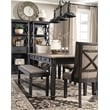 Signature Design by Ashley Tyler Creek Storage Dining Table in Black and Gray