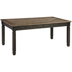 ashley furniture tyler creek storage dining table in black and gray