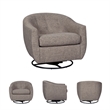 Signature Design by Ashley Upshur Tufted Swivel Glider in Taupe