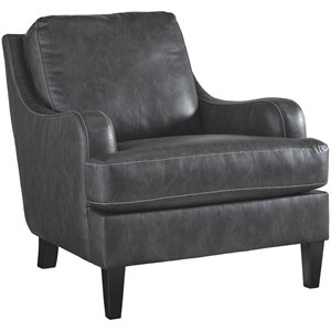 ashley tirolo faux leather accent chair