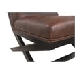 Signature Design by Ashley Sidewinder Faux Leather Tufted Accent Chair in Brown
