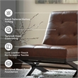 Signature Design by Ashley Sidewinder Faux Leather Tufted Accent Chair in Brown