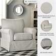 Signature Design by Ashley Searcy Swivel Glider in Quartz