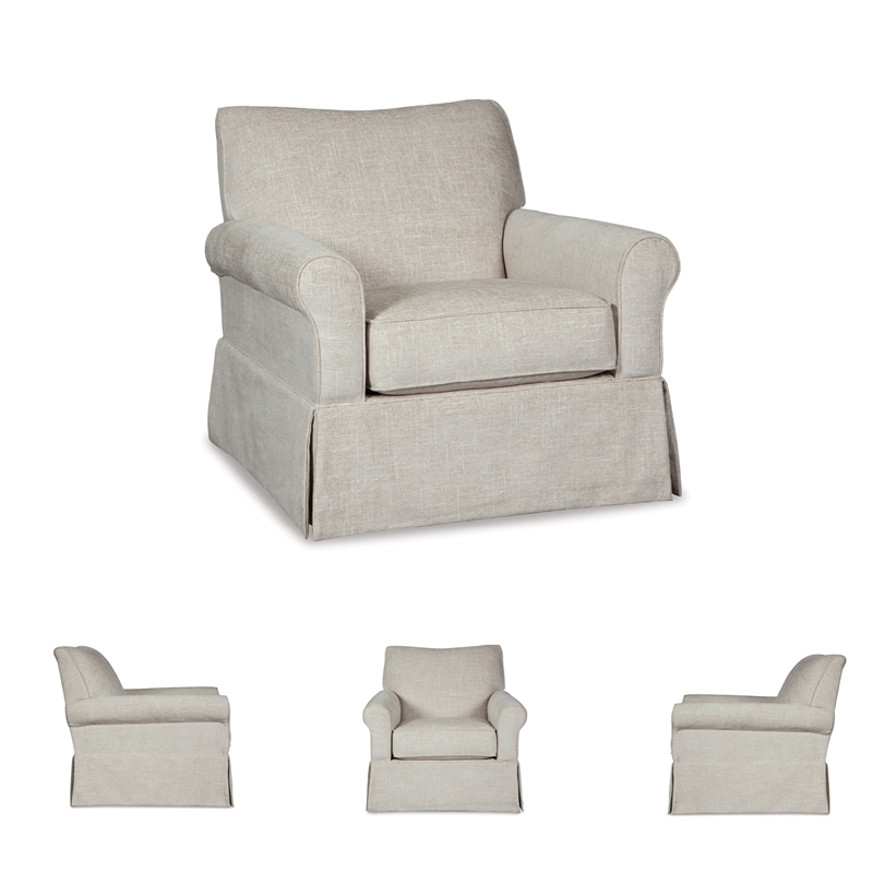 Signature Design by Ashley Searcy Swivel Glider in Quartz