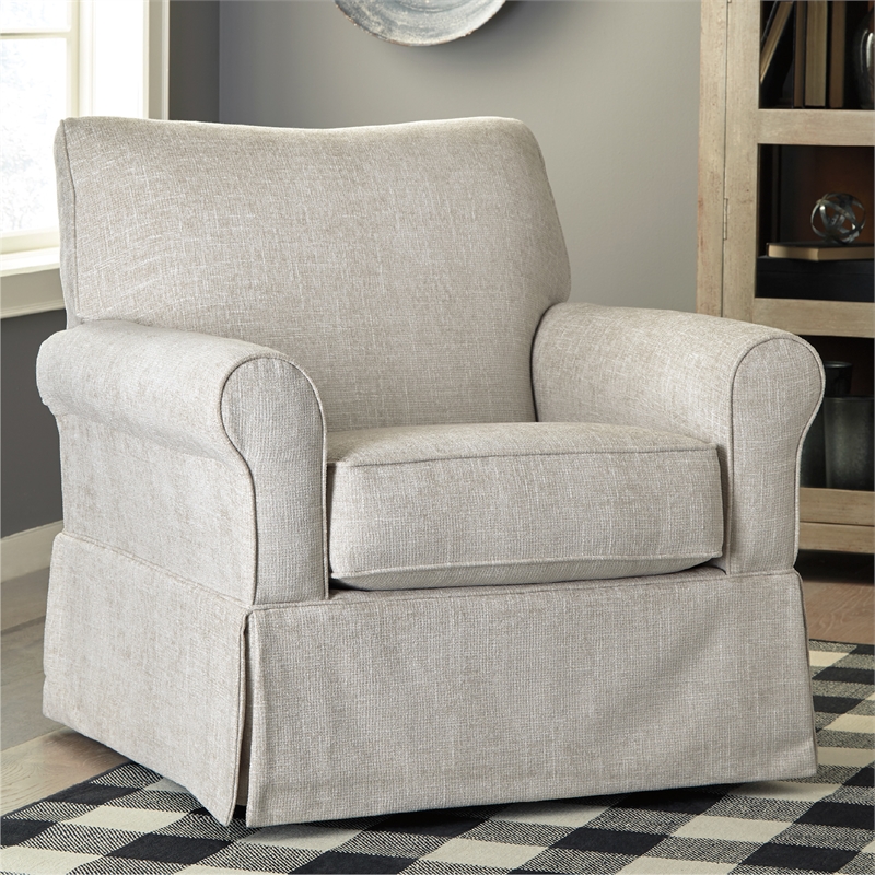Signature Design by Ashley Searcy Swivel Glider in Quartz