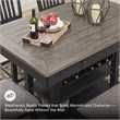 Ashley Furniture Tyler Creek Wine Rack Counter Height Dining Table in Black