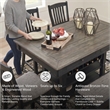 Ashley Furniture Tyler Creek Wine Rack Counter Height Dining Table in Black