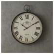 Signature Design by Ashley Augustina Metal Round Wall Clock in Antique Black