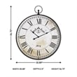 Signature Design by Ashley Augustina Metal Round Wall Clock in Antique Black