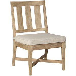 ashley furniture clare view patio dining side chair in beige (set of 2)