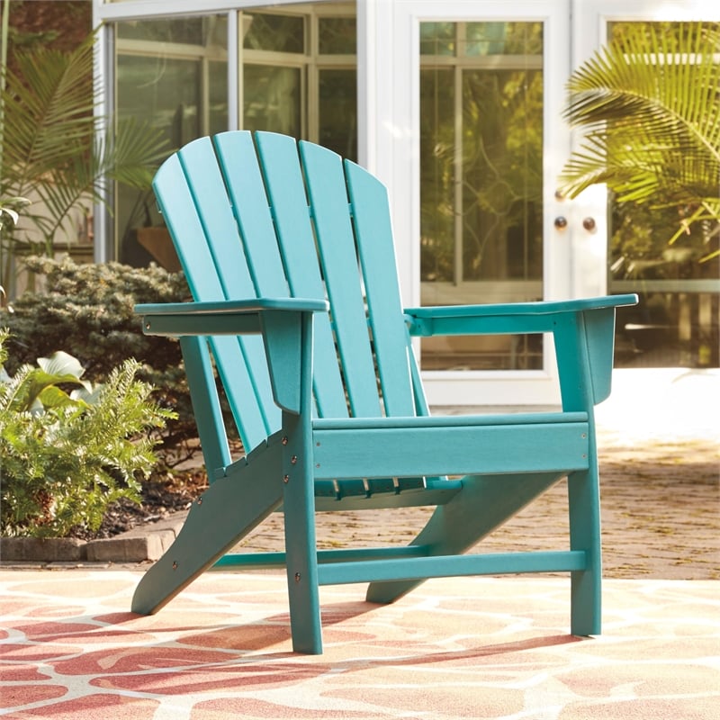 Signature Design by Ashley Sundown Treasure Adirondack Chair in Turquoise