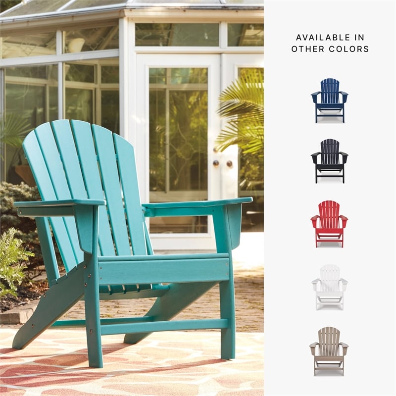 Signature Design by Ashley Sundown Treasure Adirondack Chair in Turquoise