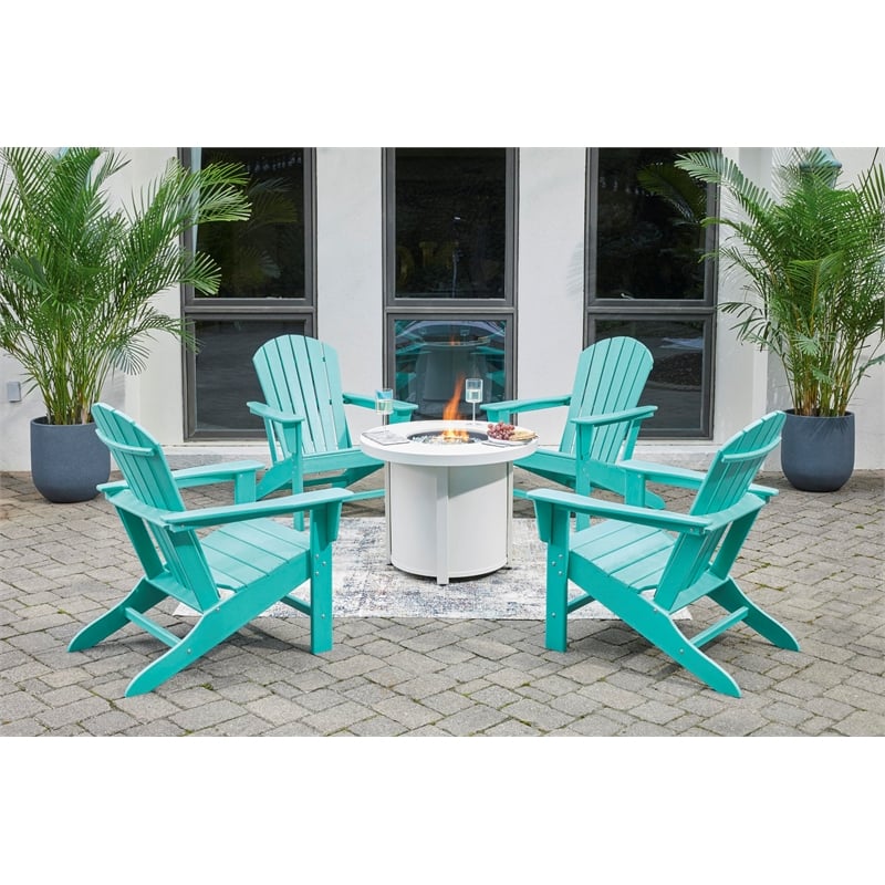 Signature Design by Ashley Sundown Treasure Adirondack Chair in Turquoise