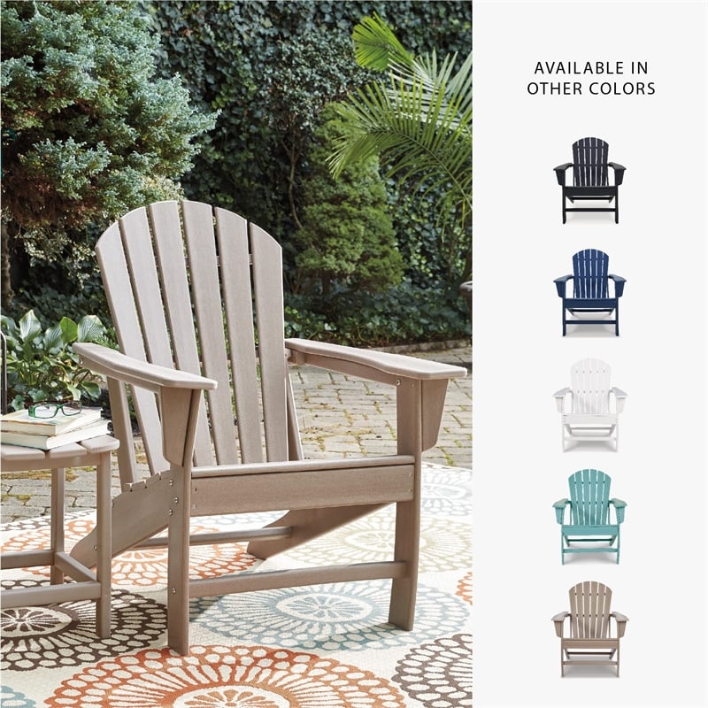 Signature Design by Ashley Sundown Treasure Adirondack Chair in Grayish Brown