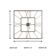 Signature Design by Ashley Thames Metal Wall Clock in Black and Gold