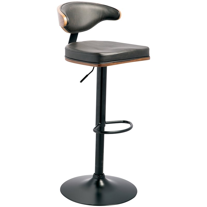 Ashley Furniture Bellatier Faux Leather, Brown Leather Adjustable Swivel Bar Stools