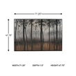 Ashley Philyra Wrapped Canvas Wall Painting in Black and Orange